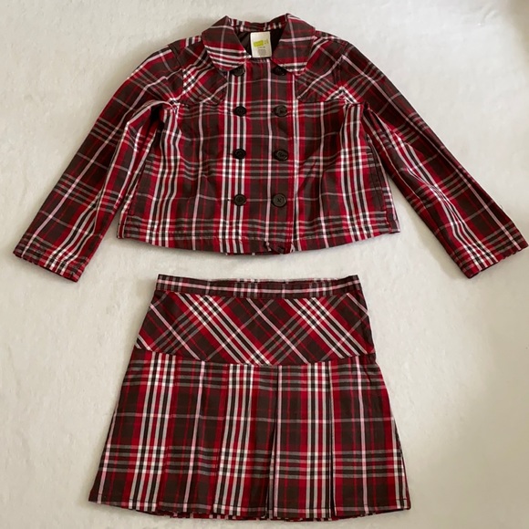 Crazy 8 | Plaid Jacket & Skirt Set